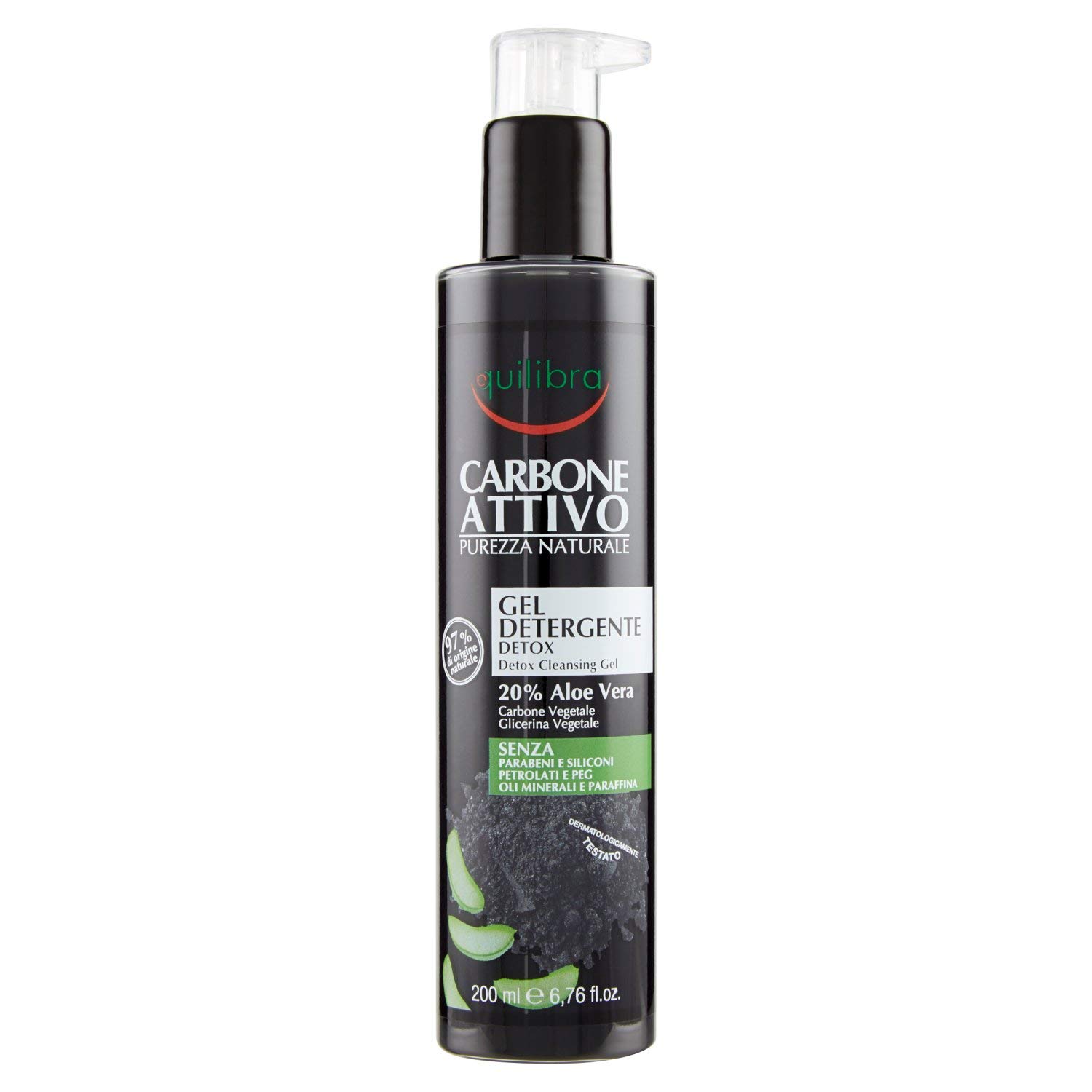 Equilibra Attivo Charcoal Cleansing Gel 200 ml