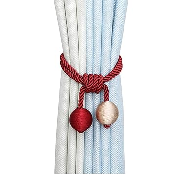 Buy Hasthip 2 Pieces Curtain Tiebacks Simple Hand Knitting