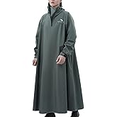 RINJOY Hooded Rain Poncho for Adults Waterproof Rain Ponchos Lightweight Raincoat Reusable Rain Jacket for Men Women Outdoor