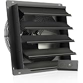 AC Infinity AIRLIFT S16, Shutter Exhaust Fan 16&rdquo; with 10-Speed Controller | EC Motor, Heavy-Duty Steel, Noise Reduction Padded Vents, Wall-Mount Ventilation Cooling, Sheds, Attics, Greenhouses