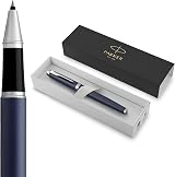 Parker IM Rollerball Pen Matte Blue Fine Point Black Ink Gift Box