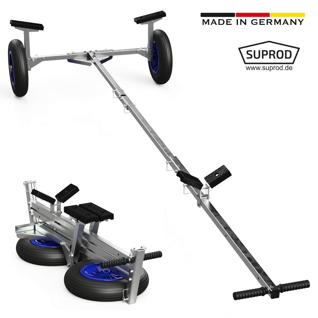 Sports & Outdoors Boating SUPROD Foldable Launching Trolley black/blue