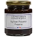 L'Epicurien Fig Preserves from Provence, French Artisan Jam, 7.4 ounce jar