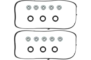Wollvon Valve Cover Gasket Set VS50607R 0361708 Compatible with Acura MDX RL TL 3.5L Compatible with Honda Accord 3.0L 2003-2004 Odyssey Pilot Ridgeline 3.5L 2006-2008 Saturn Vue 3.5L 2004-2007