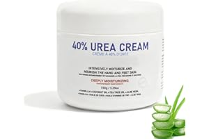 Urea 40% Foot Cream with Aloe Vera, Intensive Moisturizing & Keratolytic Cream for Cracked Heels, Calluses, Corns and Thick D