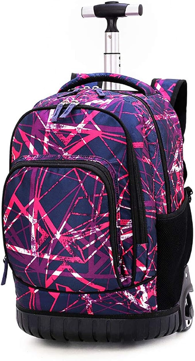 Student Backpack Trolley Bag, 18 Inch Adult School Bag Student Backpack