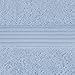 Superior Egyptian Cotton 6-Piece Towel Set, Bathroom Essentials, Towels For Bathroom, Apartment, Airbnb, Guest Bath, Face, Hand, Bath Towels, Washcloths, Absorbent, Fast Drying, Light Blue