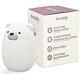 asobu Bestie Foodie Kids Insulated Food Jar – Cute Character Lunch Container for Children, BPA-Free Stainless Steel, Leakproof & Vacuum Sealed, Keeps Food Hot or Cold, Easy to Clean, 16oz