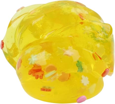 Amazon Co Jp Denzar クリスタルスライムトイ マジックスライム パテトイ ソフトスライム 子供 学生 誕生日 パーティー用 70g イエロー ホーム キッチン