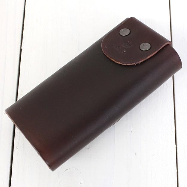 Amazon モト Moto Kc5d 手染めキーケース Dark Brown One Size Dark Brown Leather Silver Moto モト キーケース