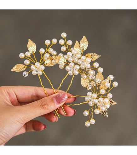 Amazon.com : FXmimior Bridal Headpiece Vintage Crystal Leaf  display picture 1