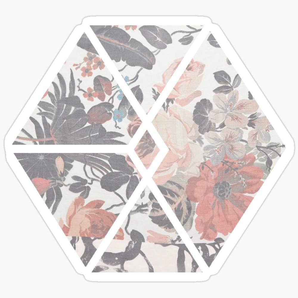 WillettaStore Exo Floral Stickers (3 Pcs/Pack)