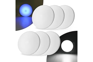 ULITECO RV Ceiling Light 12V, 4.5Inch RV Light Interior, Dimmable Puck Dome Lights for Motorhome Boat Trailer (Cool White 6Pack)