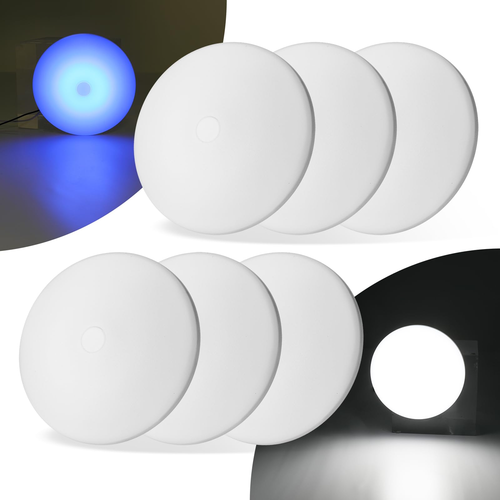 Photo 1 of ULITECO RV Ceiling Light 12V, 4.5Inch RV Light Interior, Dimmable Puck Dome Lights for Motorhome Boat Trailer (Cool White 6Pack)