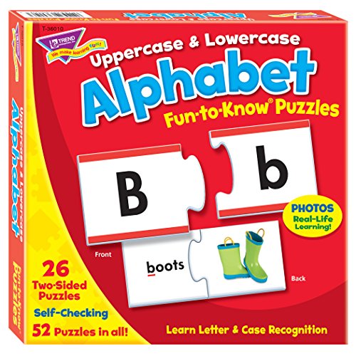 Fun-to-Know Puzzles: Uppercase & Lowercase Alphabet