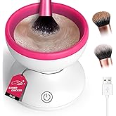 Electric Makeup Brush Cleaner Machine - AYUAST Silicone Make Up Brush Cleaner Tool for All Size Brushes, Liquid Foundation, C