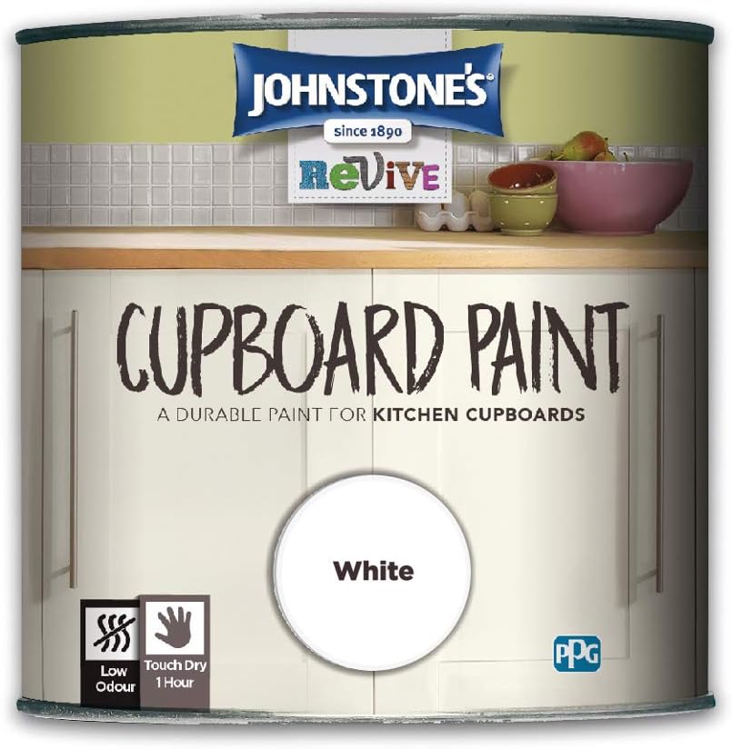 750ml Johnstones Revive Cupboard Paint White Amazon.co.uk DIY & Tools