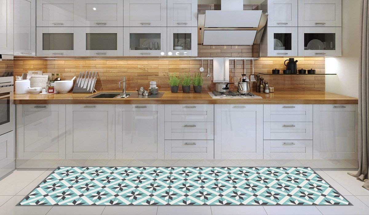 Alfombra de cocina, lavable en lavadora, alfombra cocina,52cm x 180cm