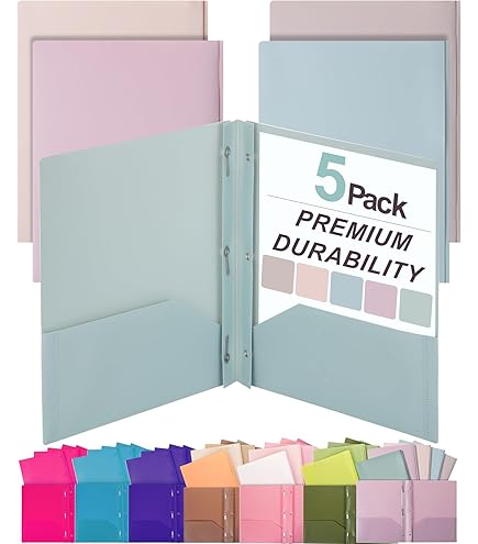 Agoer Dossiers En Plastique Transparent A4, 42pcs Chemise Plastique Pochette Pour Le Stockage Du Papier, 8 Couleurs Assorties, Pour Le Bureau De L'école