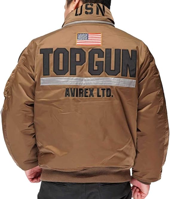 Amazon Co Jp Avirex アヴィレックス Custom Cwu Top Gun カスタム Cwu トップガン ジャケット アウター メンズ 55ブラウン Xl 服 ファッション小物