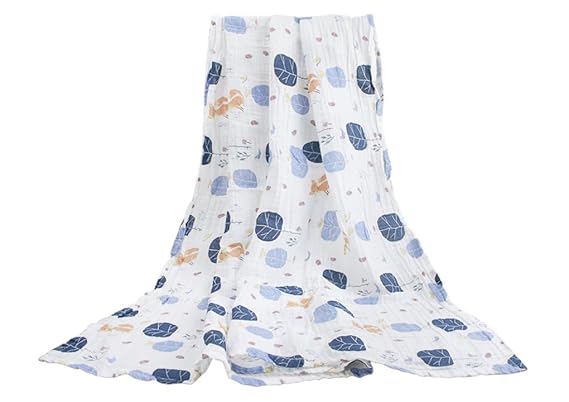 Baby Einschlagdecke für Babyschale Babydecke zum Einwickeln Sommer Weiche Baumwolle Wickeldecke Warm Wickelsack 115x115CM für