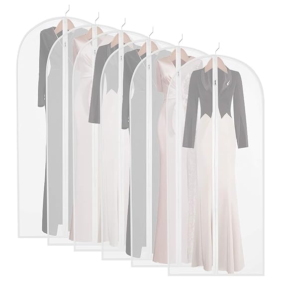 Garment Bag Dress 60 Inch Clear Long Dress Bag Moth Proof Garment