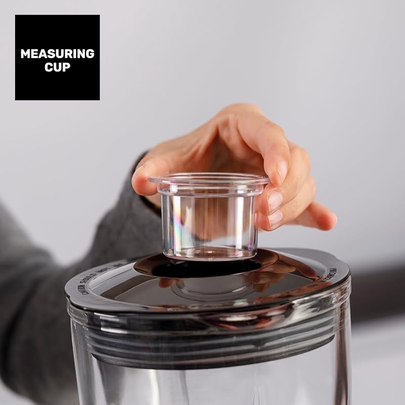 Touro - Liquidificador Optima Easy 1500W | Jarro Tritan 1.5L | 2 velocidades + Turbo | Lâminas de 4 arestas | Processador de alimentos profissional | Liquidificador Liquidificador | Batidos e batidos