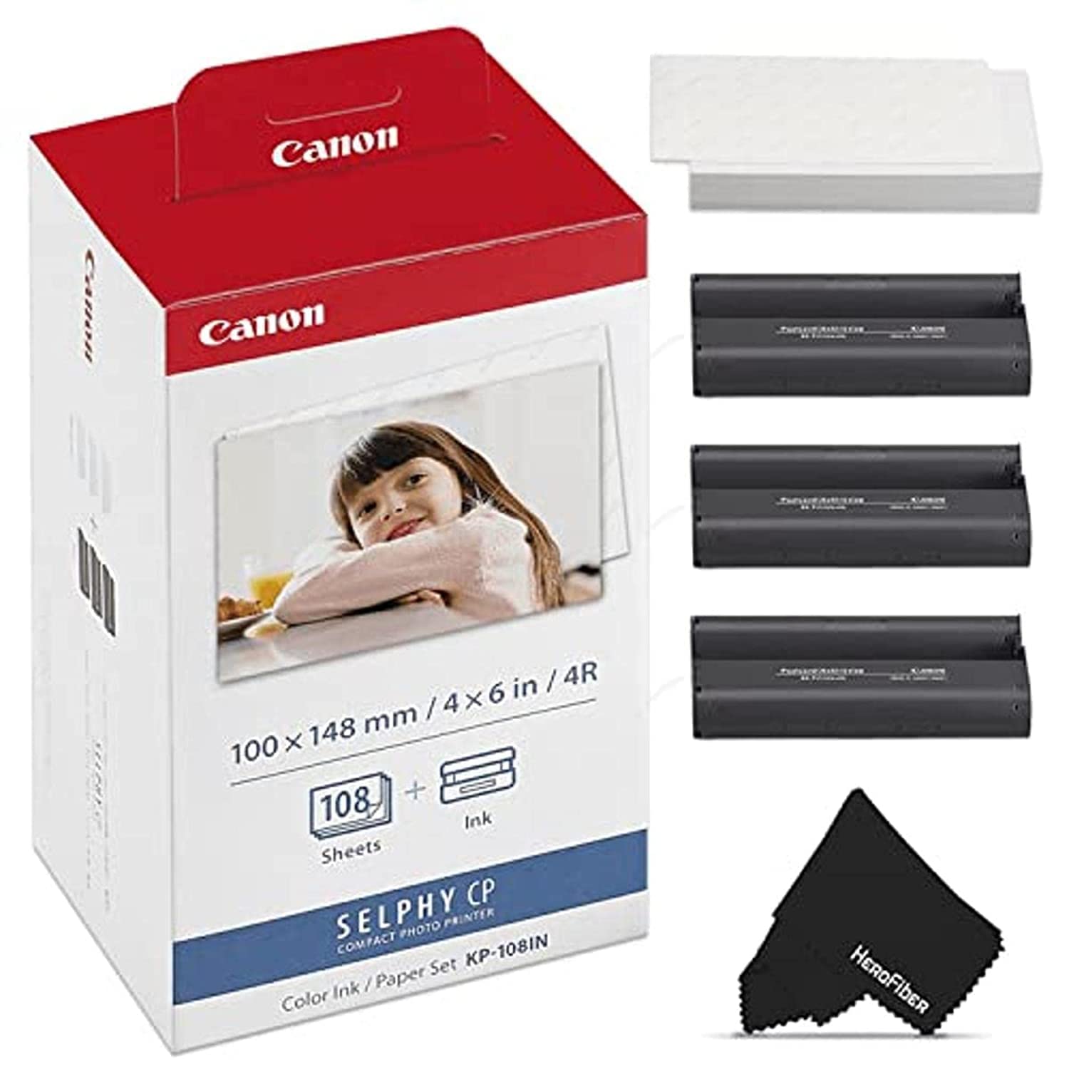 Canon KP-108in 4 X 6" Ink and Paper Set for The CP Series 108 Sheets