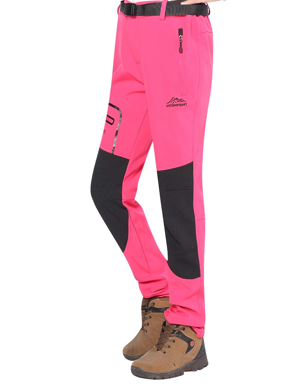 BenBoy Women's Outdoor Waterproof Windproof Fleece Slim Cargo Snow Ski  Hiking Pants - Buy Online - 51313032