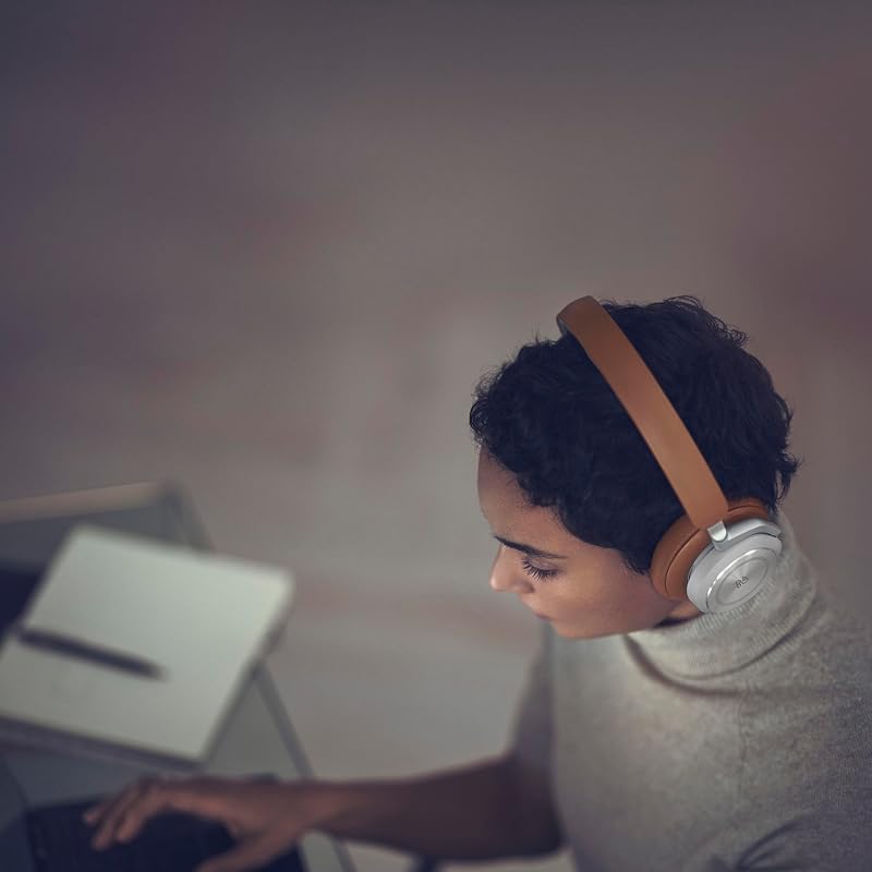 Beoplay HX - Auscultadores Bluetooth Over-Ear com cancelamento de ruído, até 40 horas de bateria, 6 microfones, auscultadores sem fios confortáveis para teletrabalho e música - Timber