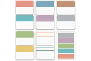 ELII 300 Pcs Tabs 2 Inch Sticky Index Tabs, Writable and Repositionable Book Tabs Page Tabs Colored Page Markers, Tabs for Books, Notebook Tabs, Tabs for Annotating Books (Pastel)