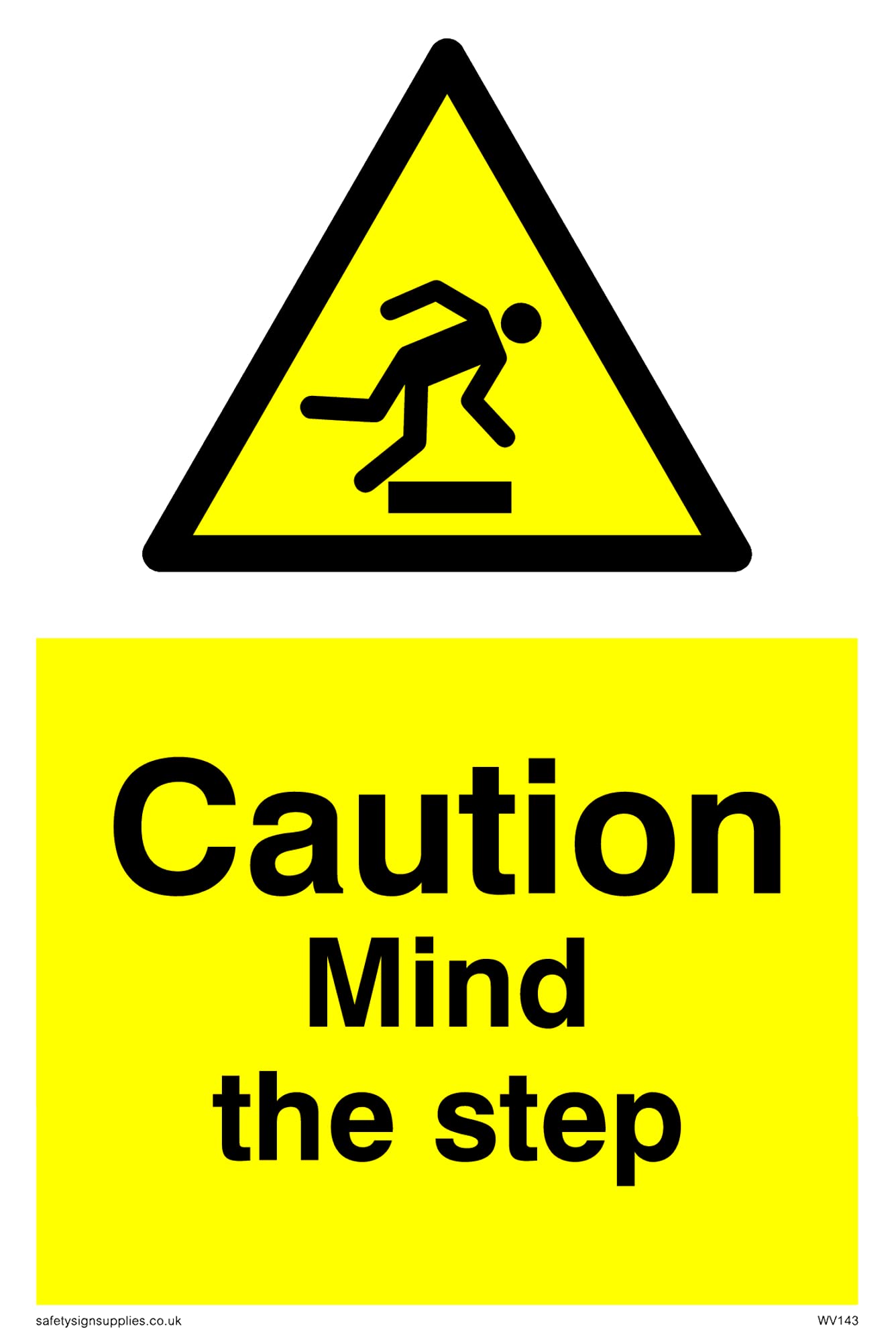Pack of five - Mind The Step Sign - 100x150mm - A6P