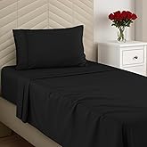 Utopia Bedding Twin Sheets Set - Brushed Microfiber - Soft Bed Sheets for Twin Size Bed Set - Luxury Bedding Sheets with Fitt