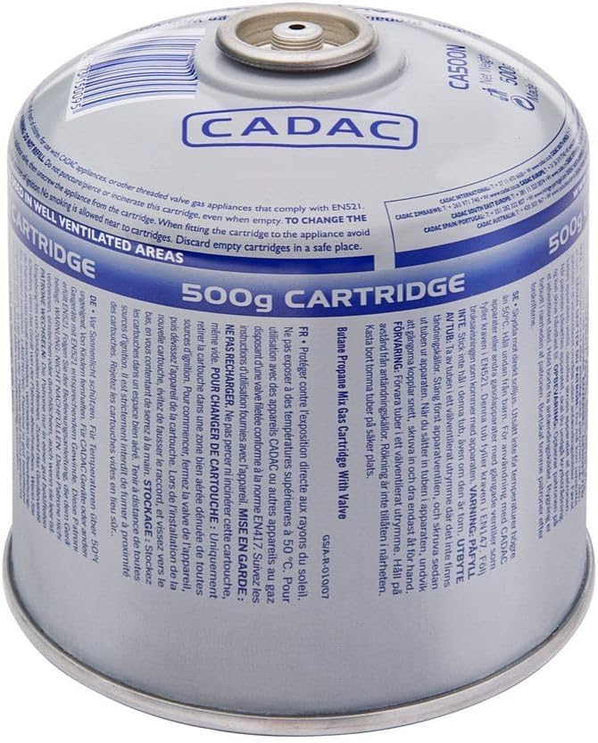 Cadac Dometic Threaded Cartridge 500 g Butane-Propane Gas Mix Cable Screw On