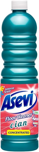 Asevi Cleaning Floor Liquid Concentrated 1L Cyan for Laminate Stone Surfaces view 1