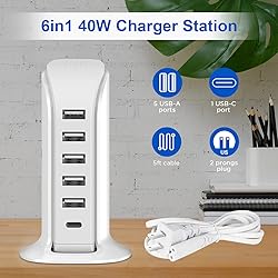 Charging Station for Multiple Devices 40W