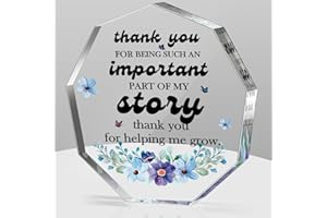 LUOHERE Teacher Appreciation Gifts Thank You Gifts for Women Men Birthday Christmas Baby Shower Thanksgiving Gifts for Boss Leader Coworker Manager Coach Mom Teacher Acrylic Decorative Signs Plaques