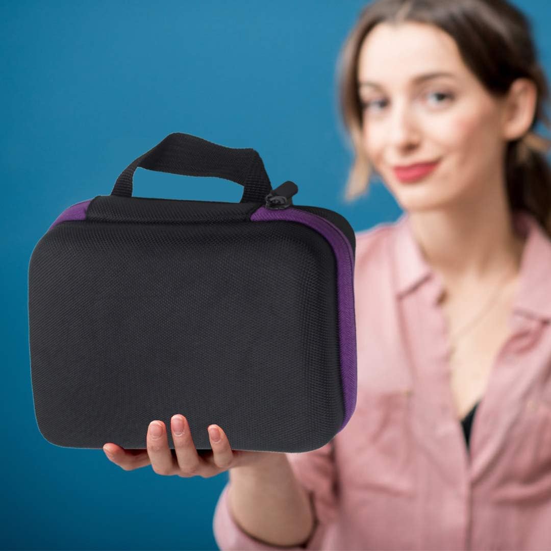 Hard Shell Essential Oil Carrying Case with Foam Insert for 30 Bottles Essential Oils, Storage Bag and accessories Stickers, Opener, Funnels, Pipettes for doTerra and Young Living Oils