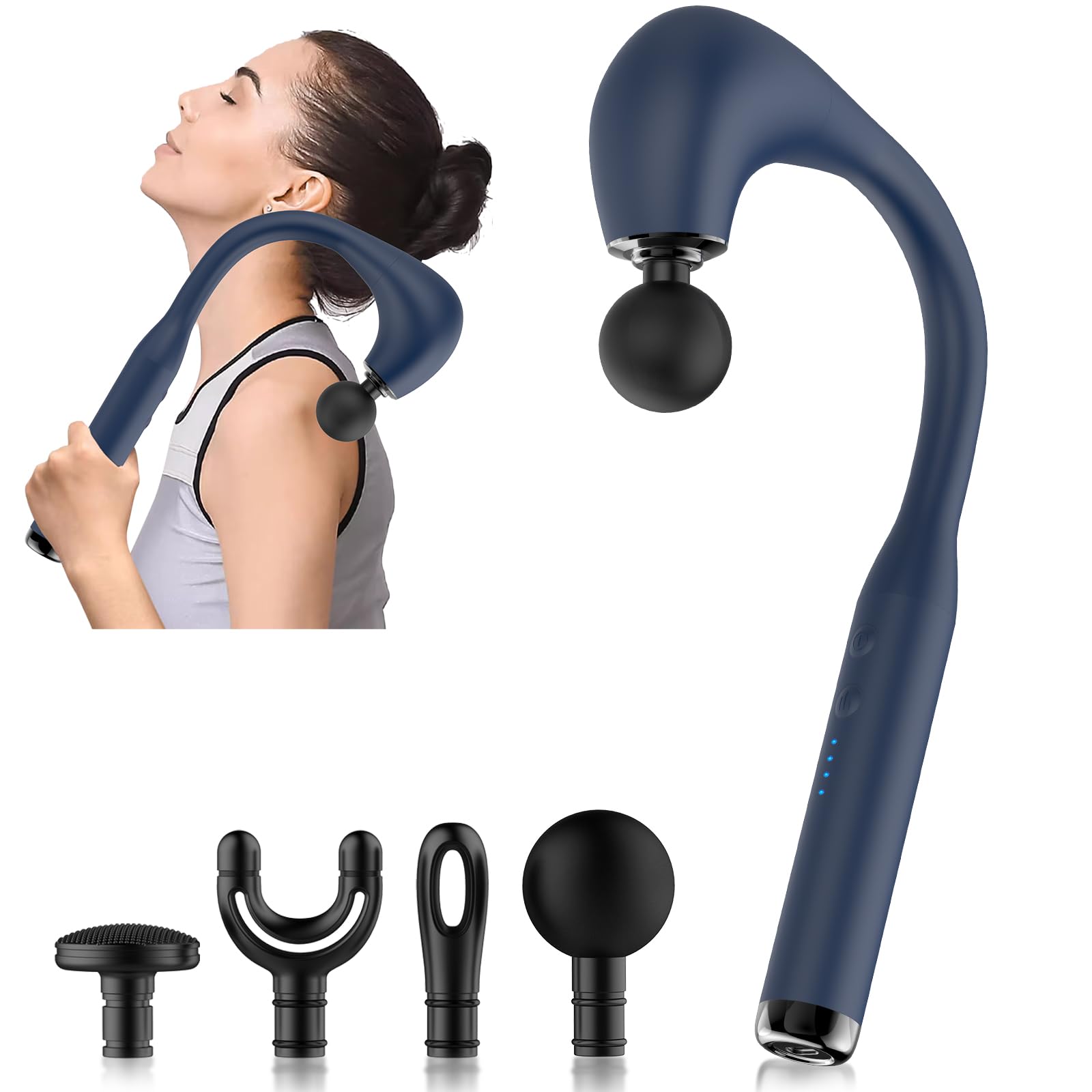 Photo 1 of Fronnor Massage Gun Deep Tissue with Extended Handle Revolutionary U-Shaped Back Massager