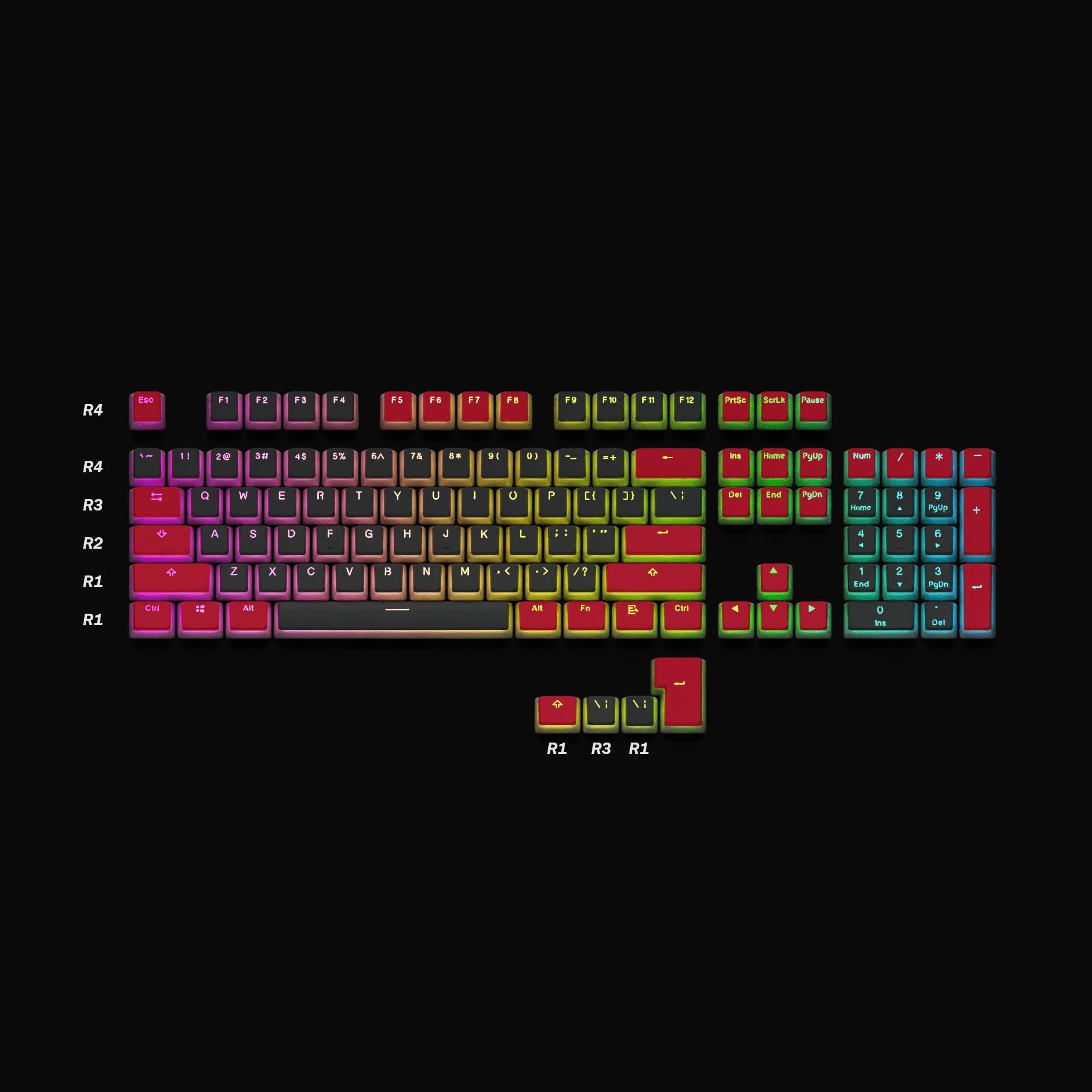 Brite Tone Clear Gloss Arabic Keyboard Labels - Transparent Background ...
