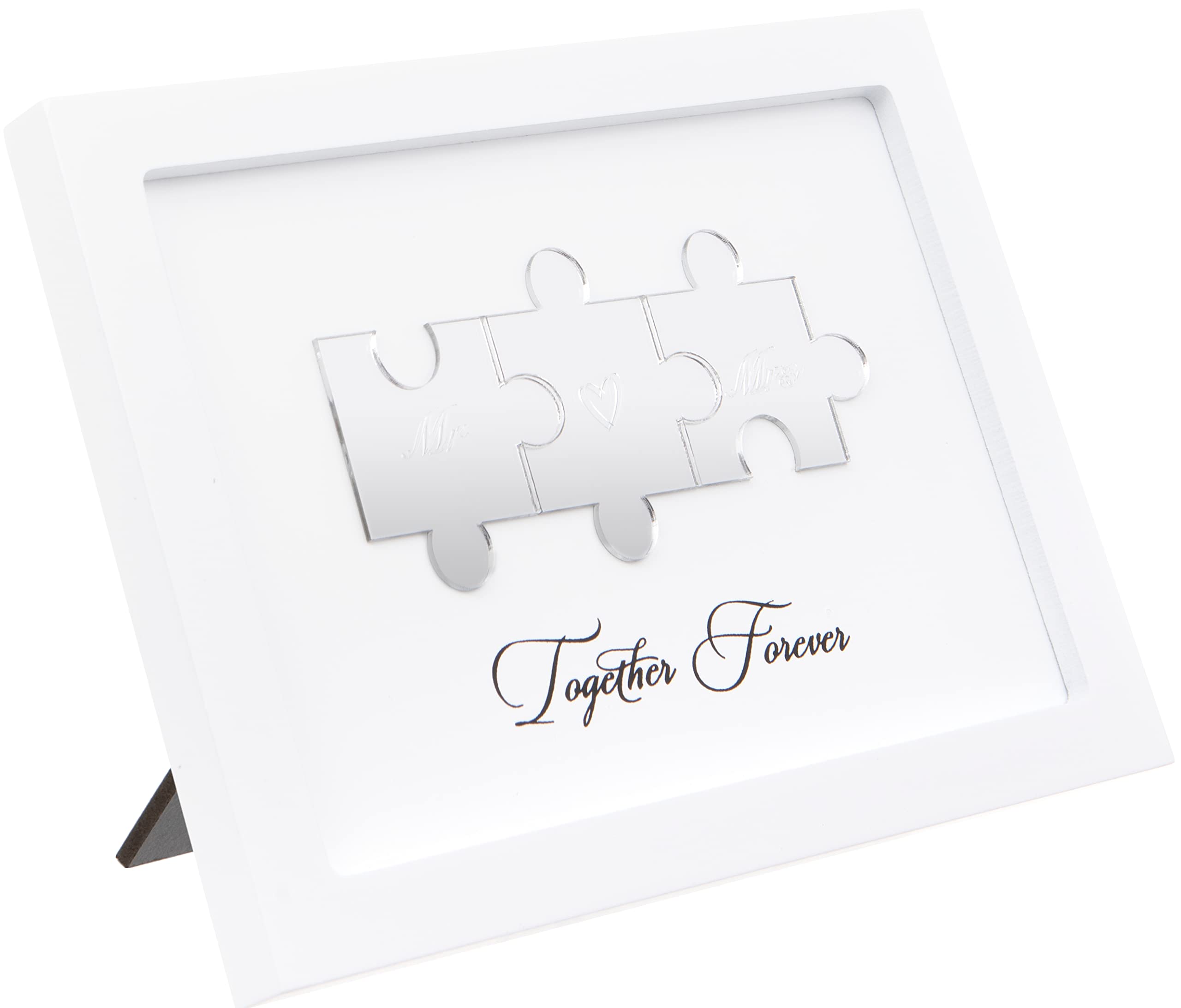 Mr & Mrs 'Together Forever' Congratulations Plaque, Wedding Gift, 20 x 15cm