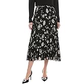 Anne Klein Womens Pull on Pleated Skirt