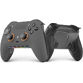 SCUF ENVISION PRO Wireless V2 (2025) PC Only Gaming Controller &ndash; Steel Gray | Windows 10+, Anti-Drift Thumbsticks, Five Remappable G-Keys, Remappable Back Paddles, Instant Triggers