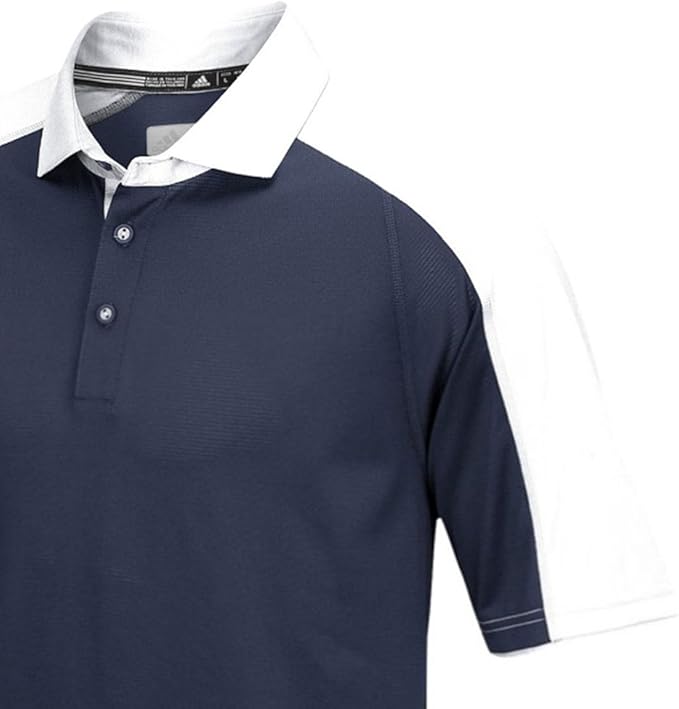 adidas men's climalite modern varsity full button polo