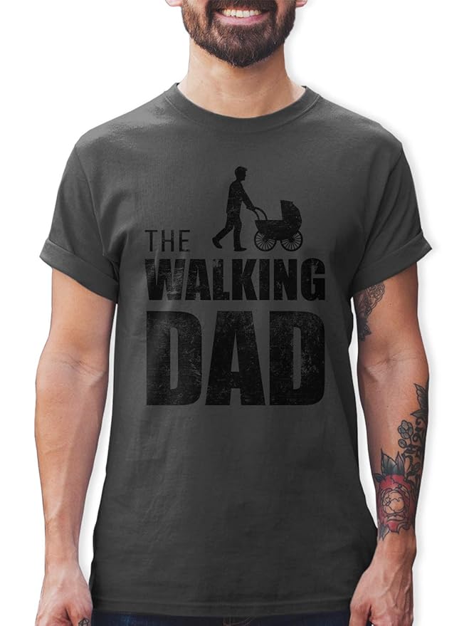 Shirtracer The Walking Dad Herren T-Shirt Vatertag Geburtstag Geschenk