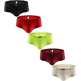 iKingsky Men's Shining Cheeky Boxer Briefs Sexy Mini Cheek Thong Underwear Stretch Brazilian Back Mens under Panties