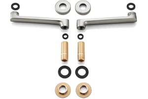 gotonovo Clawfoot Tub Adapter 3-3/8 Inch Adjustable Swing Arms for Kitchen Faucet Bathtub Bathroom Shower Faucet Set Commercial Utility 1 Pair 2.2 inch-5.7 inch Brushed Nickel