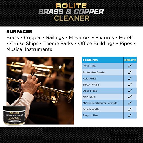Rolite Brass & Copper Cleaner (1lb) Instant Cleaning & Tarnish Removal