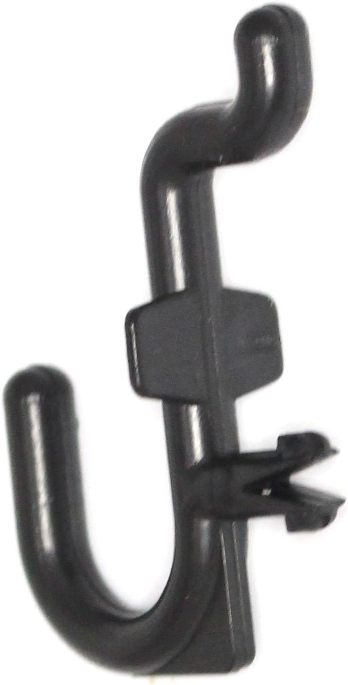 Peg Board Hook Kit Garage Tool Storage Pegboard 100 pieces J Hook Style-BLACK-Plastic - - 