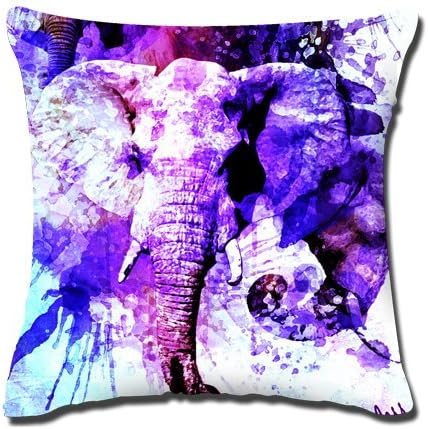 Mass Thinker Natural Cotton Pillow Covers Charaterizing the Sophisticate Elephants World